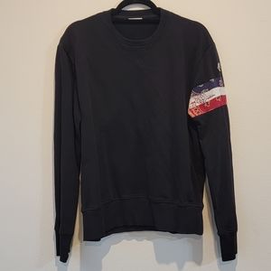 MONCLER Bandana Sleeve Print Sweatshirt men's large